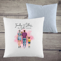 Kopfkissen zweifarbig Family