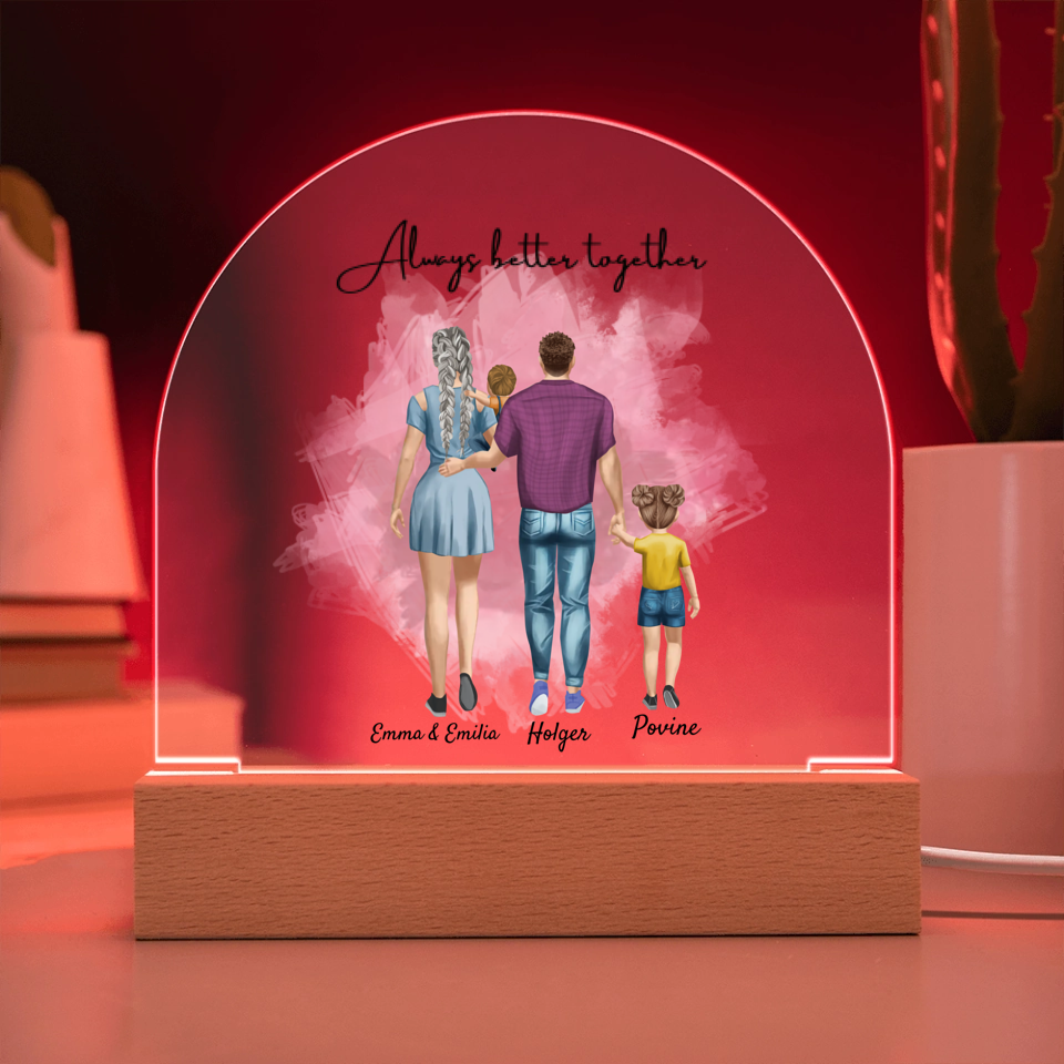 Acryl Aufsteller mit LED Farbwechsel