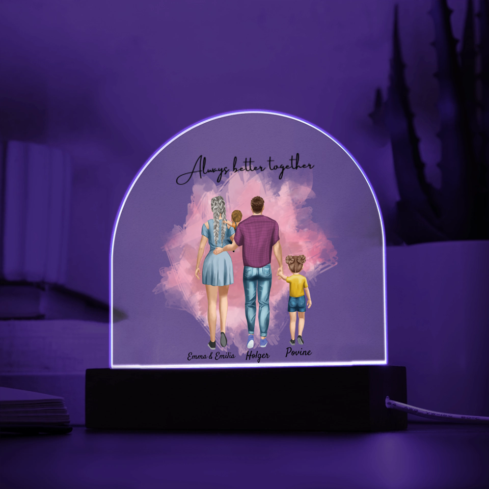 Acryl Aufsteller mit LED Farbwechsel