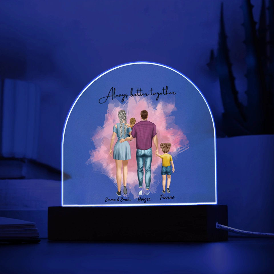 Acryl Aufsteller mit LED Farbwechsel