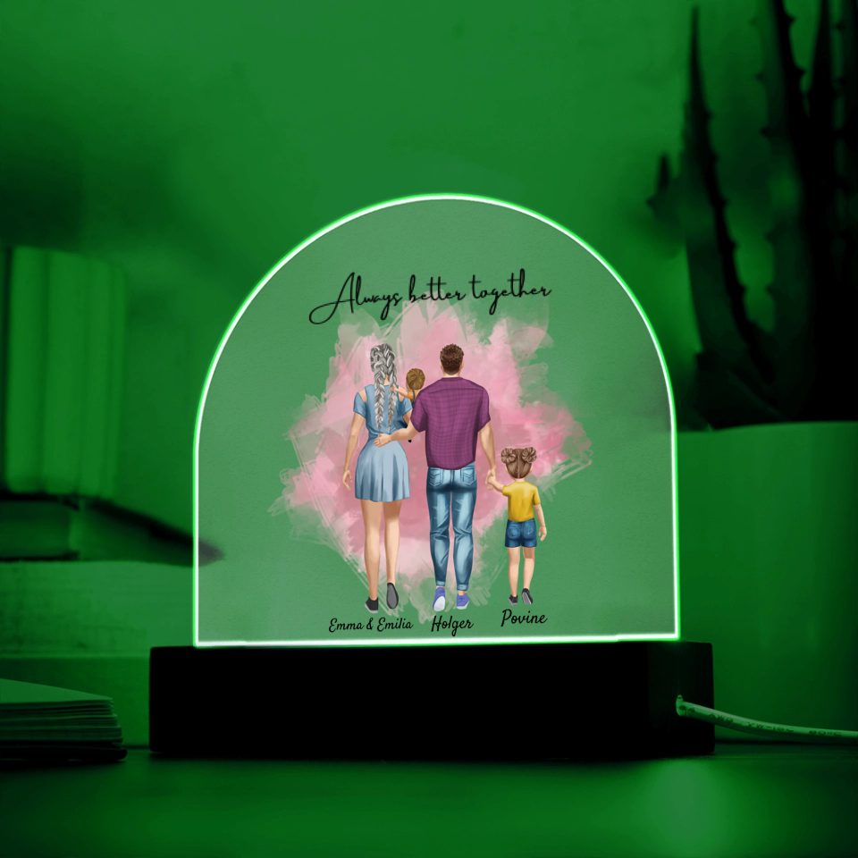 Acryl Aufsteller mit LED Farbwechsel