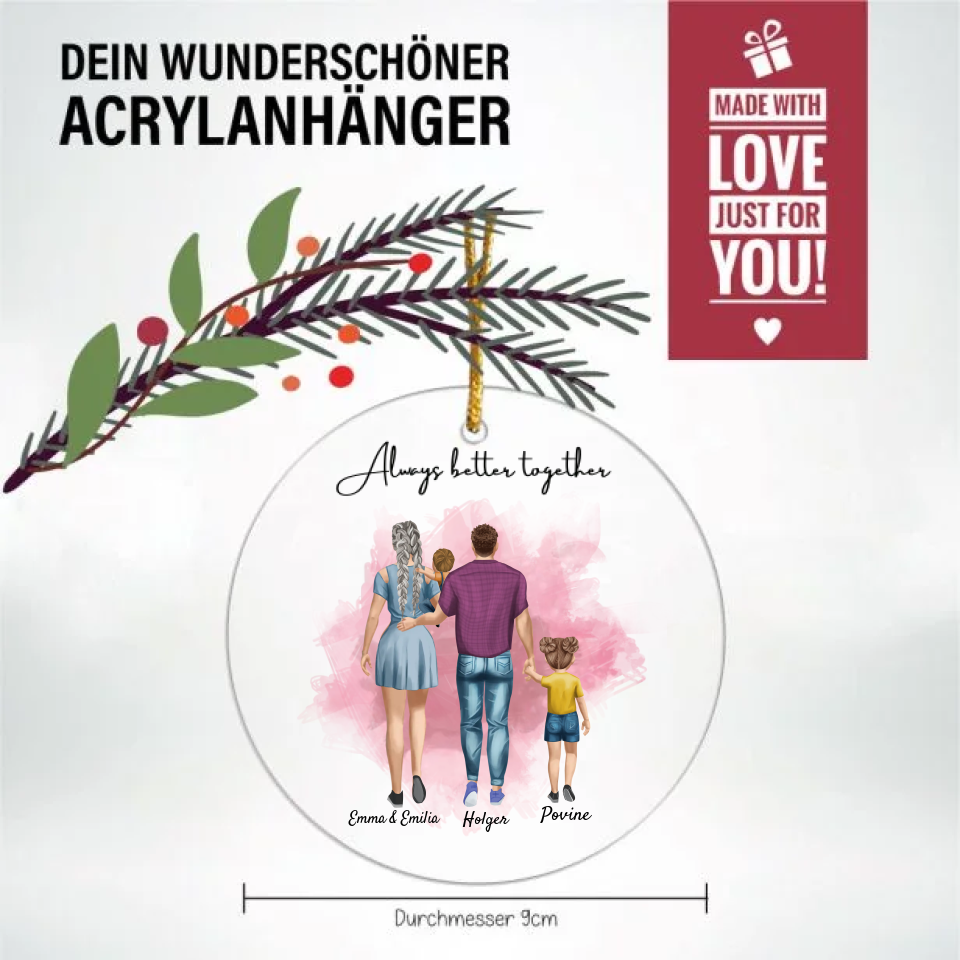 Personalisierte Weihnachtsbaumanhänger
