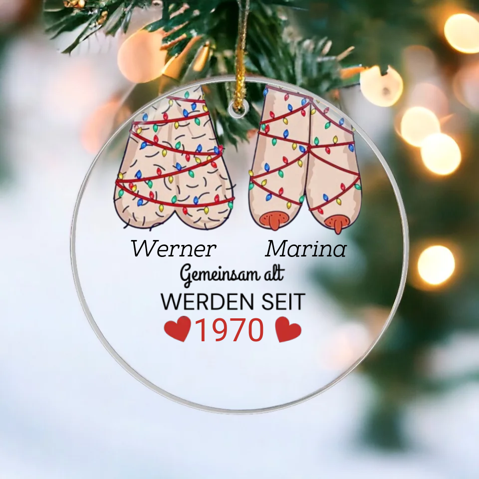 Weihnachtsbaum Anhänger gemeinsam Alt werden